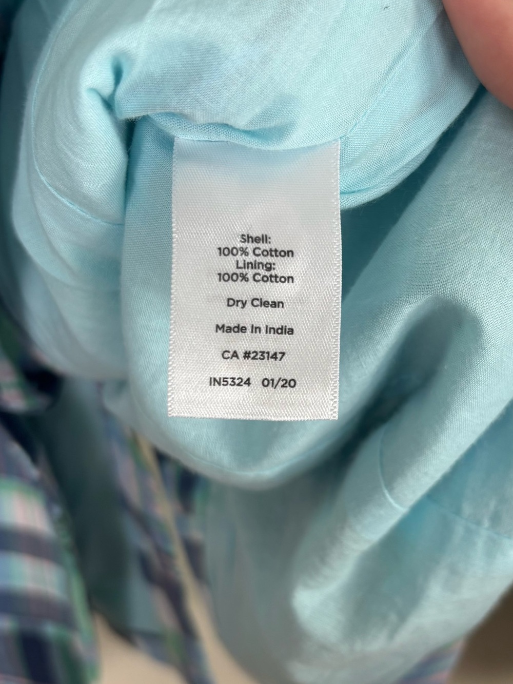 Talbots Summer Blazer Size 4 Madras Plaid Patchwork 100% Cotton Coastal Preppy - Picture 8 of 9
